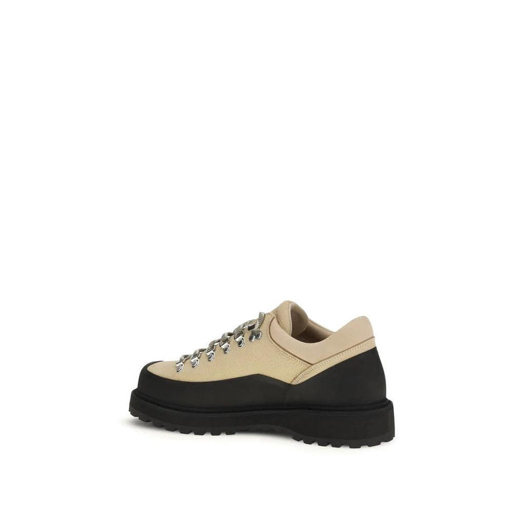Diemme Sample Sale Diemme Beige Calf Leather Bos Taurus Lace-Up Boots - | Designer outlet