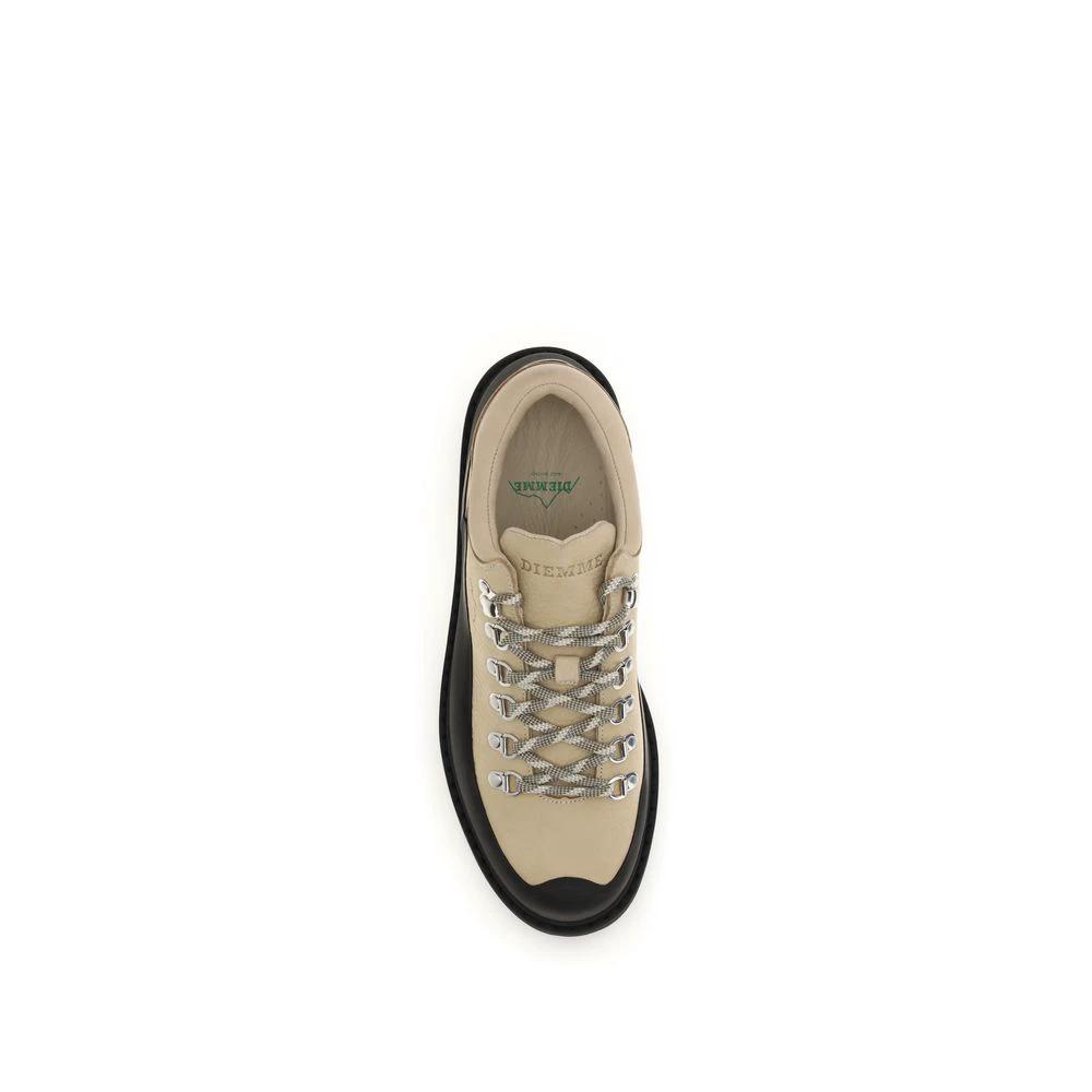 Diemme Sample Sale Diemme Beige Calf Leather Bos Taurus Lace-Up Boots - | Designer outlet