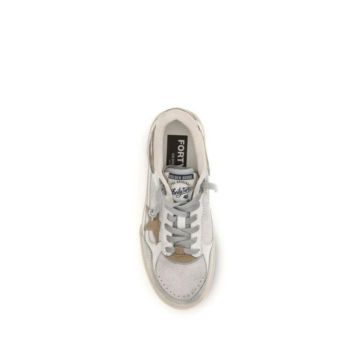 Golden Goose Sample Sale Golden Goose White Calf Leather Bos Taurus Chunky Sneakers - | Designer outlet