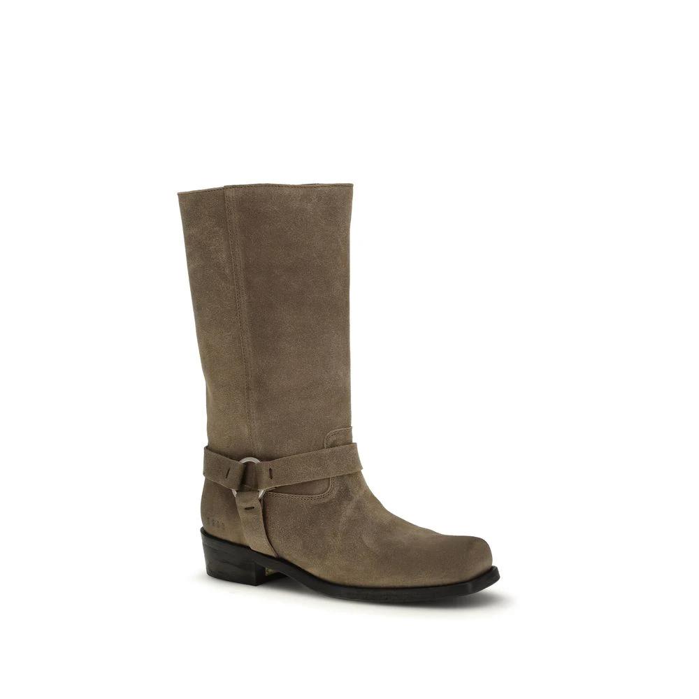 Golden Goose Sample Sale Golden Goose Beige Calf Leather Bos Taurus Lace-Up Boots - | Designer outlet