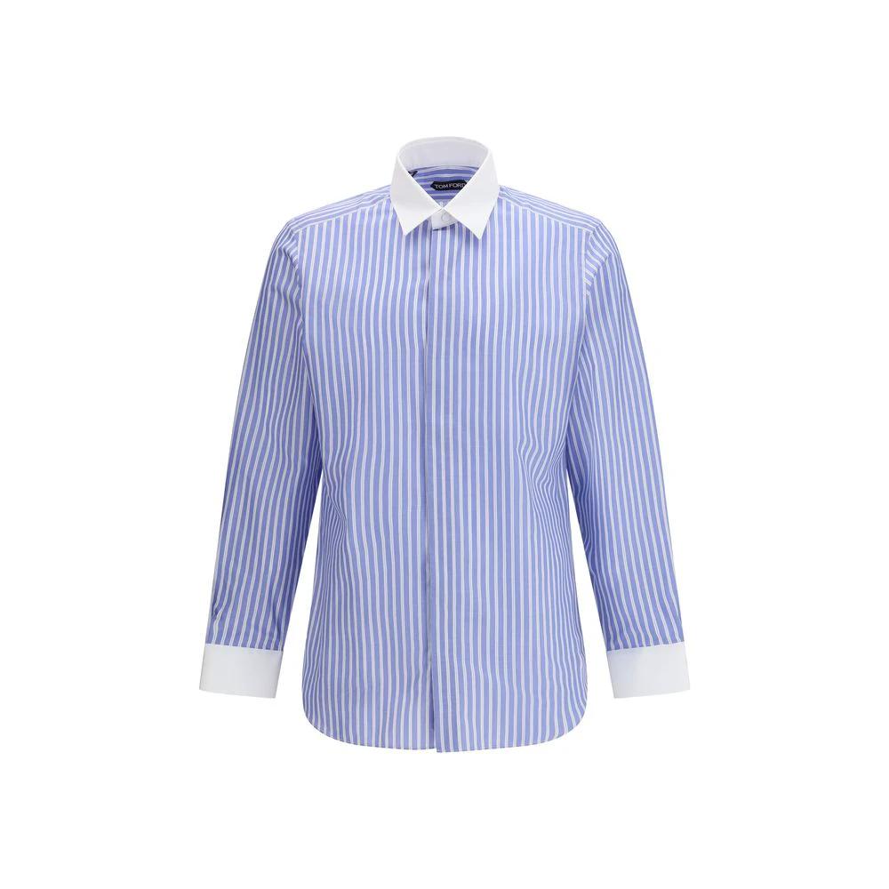 Tom Ford Sample Sale Tom Ford Blue Cotton Dress Shirt - | Designer outlet