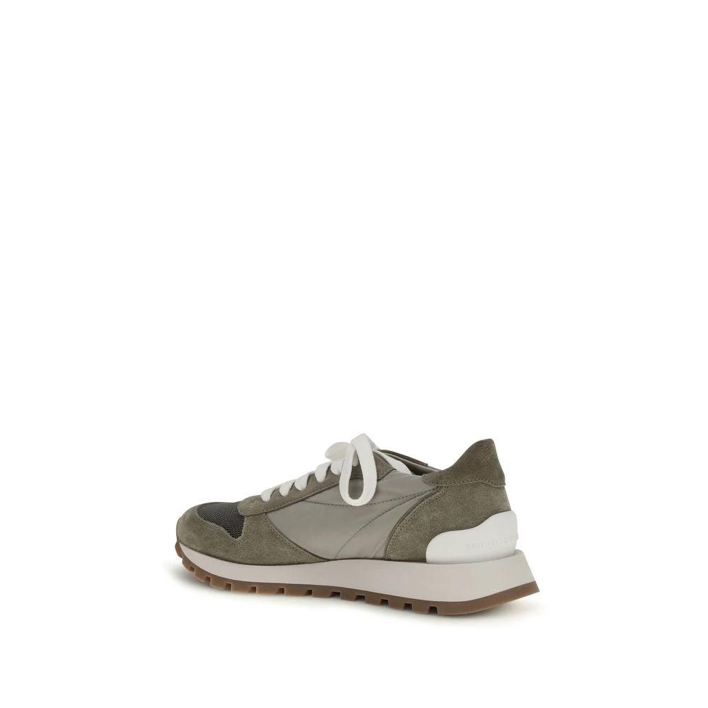 Brunello Cucinelli Sample Sale Brunello Cucinelli Bicolor Polyester Athletic Sneakers - | Designer outlet