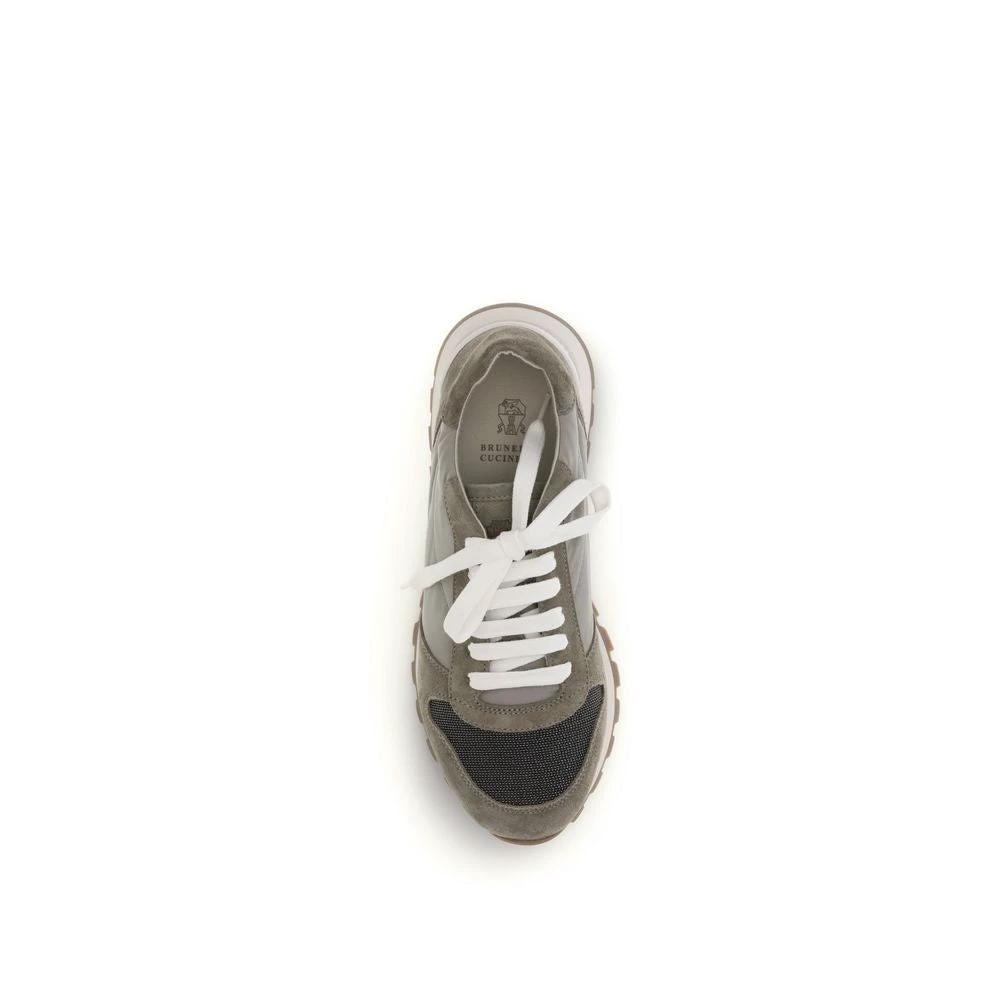 Brunello Cucinelli Sample Sale Brunello Cucinelli Bicolor Polyester Athletic Sneakers - | Designer outlet