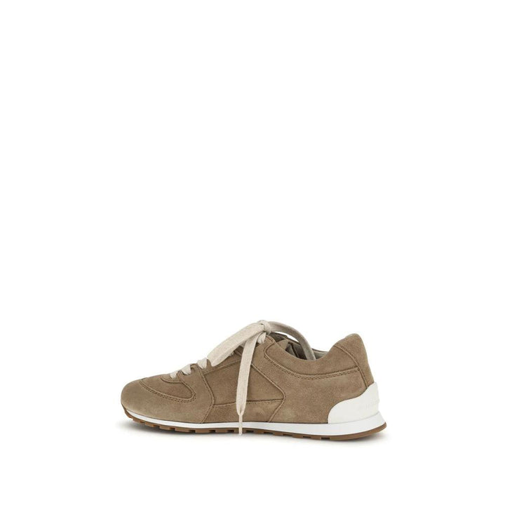 Brunello Cucinelli Sample Sale Brunello Cucinelli Beige Calf Leather Bos Taurus Low Top Sneakers - | Designer outlet