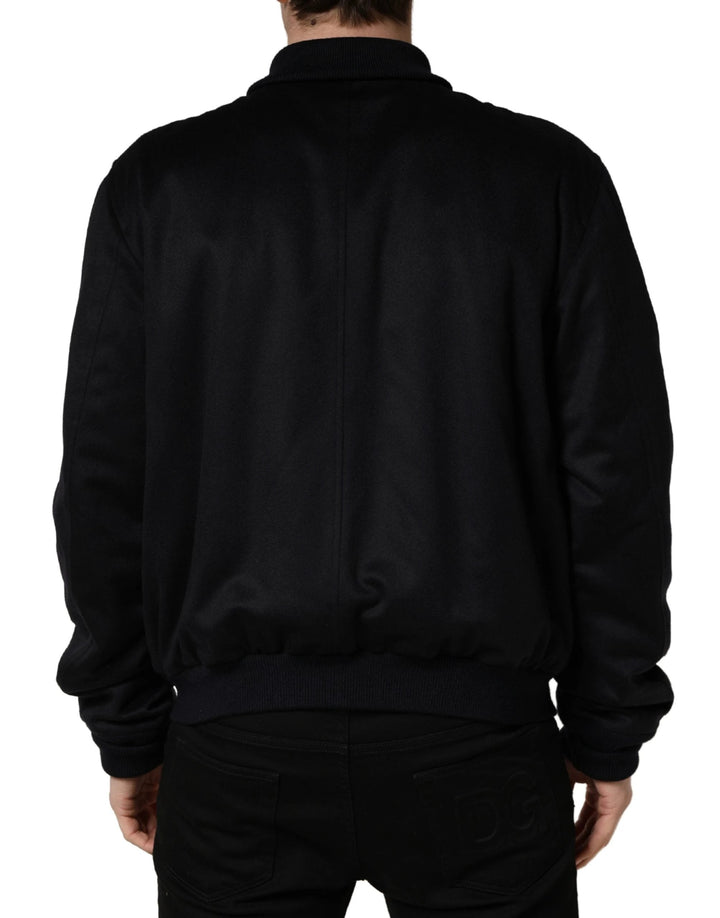 Dolce &amp; Gabbana Sample Sale Dolce &amp; Gabbana Black Cashmere Knitted Button Down Jacket - | Designer outlet