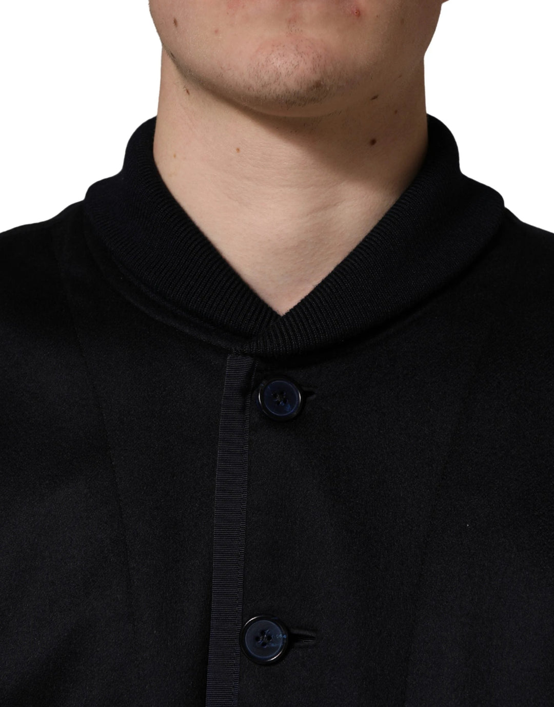 Dolce &amp; Gabbana Sample Sale Dolce &amp; Gabbana Black Cashmere Knitted Button Down Jacket - | Designer outlet