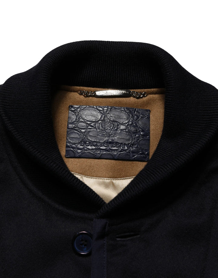 Dolce &amp; Gabbana Sample Sale Dolce &amp; Gabbana Black Cashmere Knitted Button Down Jacket - | Designer outlet