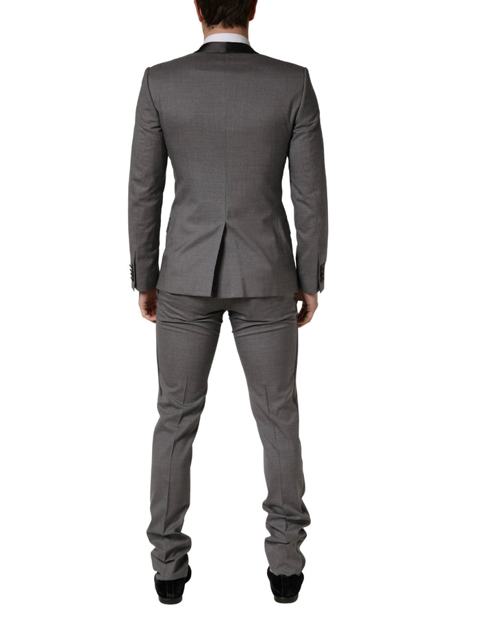Dolce &amp; Gabbana Sample Sale Dolce &amp; Gabbana Gray Wool Single Breasted 1 Button 3PC Suit - | Designer outlet
