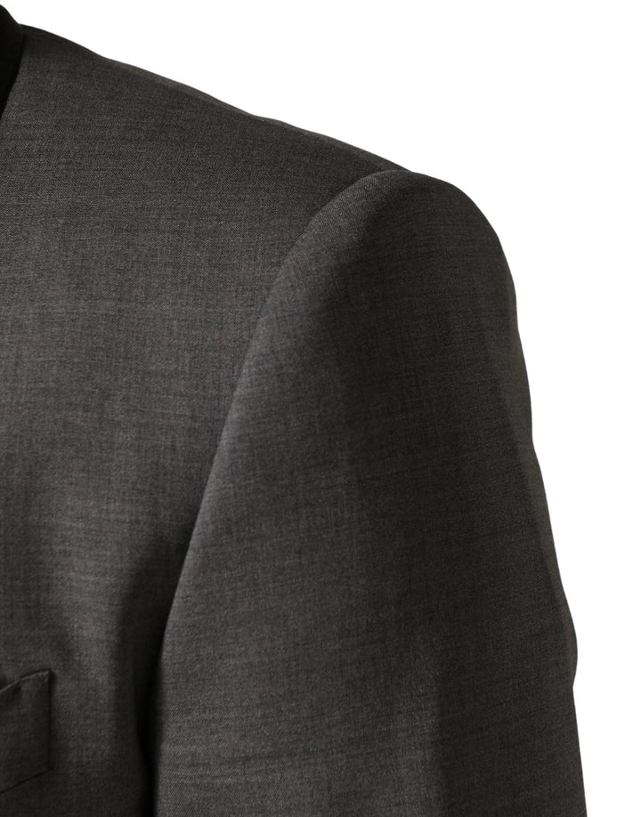 Dolce &amp; Gabbana Sample Sale Dolce &amp; Gabbana Gray Wool Single Breasted 1 Button 3PC Suit - | Designer outlet