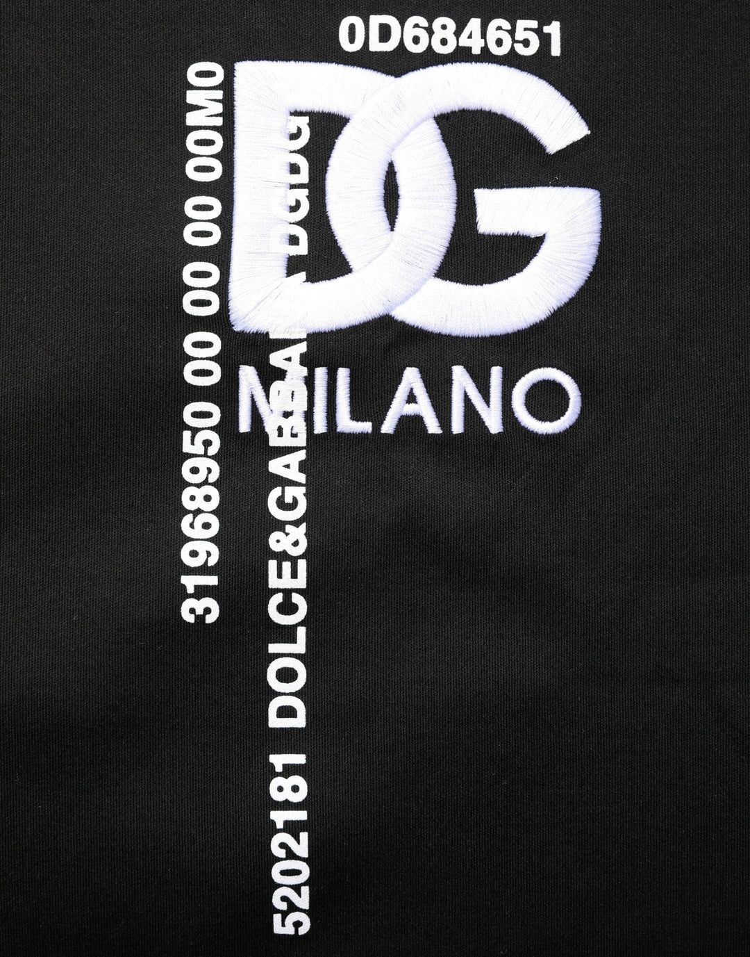 Dolce &amp; Gabbana Sample Sale Dolce &amp; Gabbana Black Logo Embroidered Men Crew Neck T-shirt - | Designer outlet