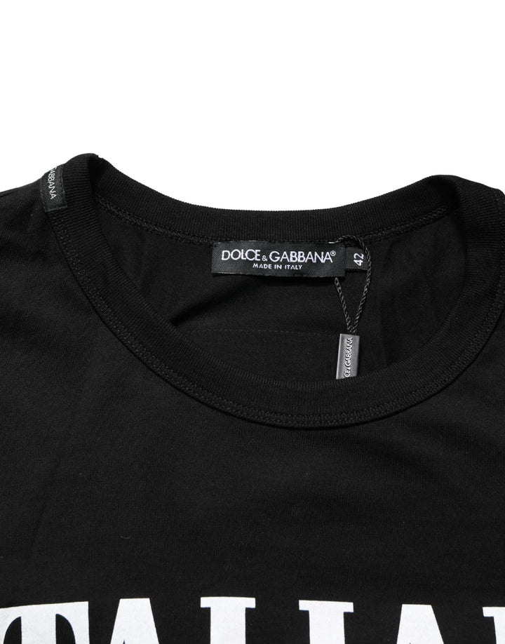 Dolce &amp; Gabbana Sample Sale Dolce &amp; Gabbana Black Italians Do It Better Camo Pocket Men T-shirt - | Designer outlet