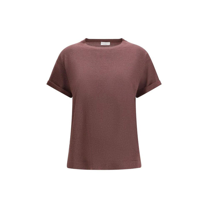 Brunello Cucinelli Sample Sale Brunello Cucinelli Bordeaux Nylon T-Shirt - | Designer outlet
