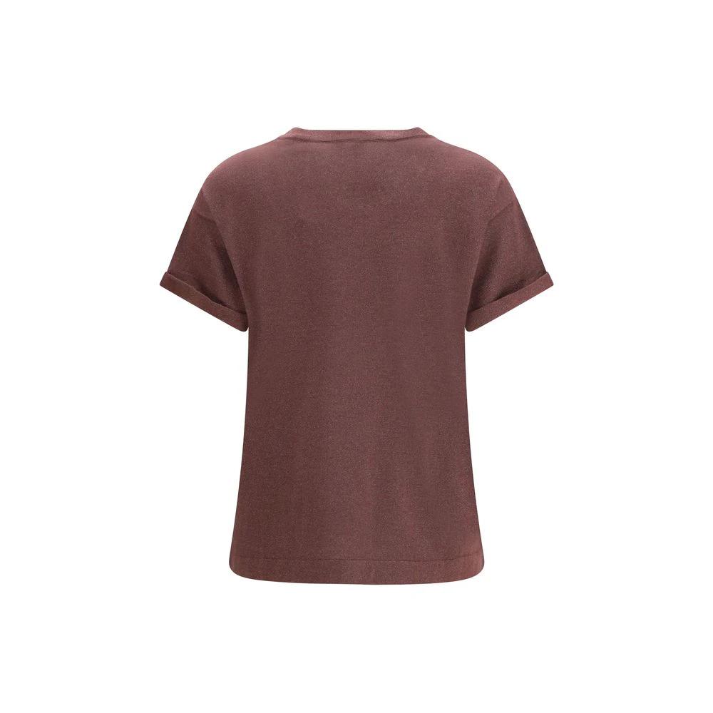 Brunello Cucinelli Sample Sale Brunello Cucinelli Bordeaux Nylon T-Shirt - | Designer outlet