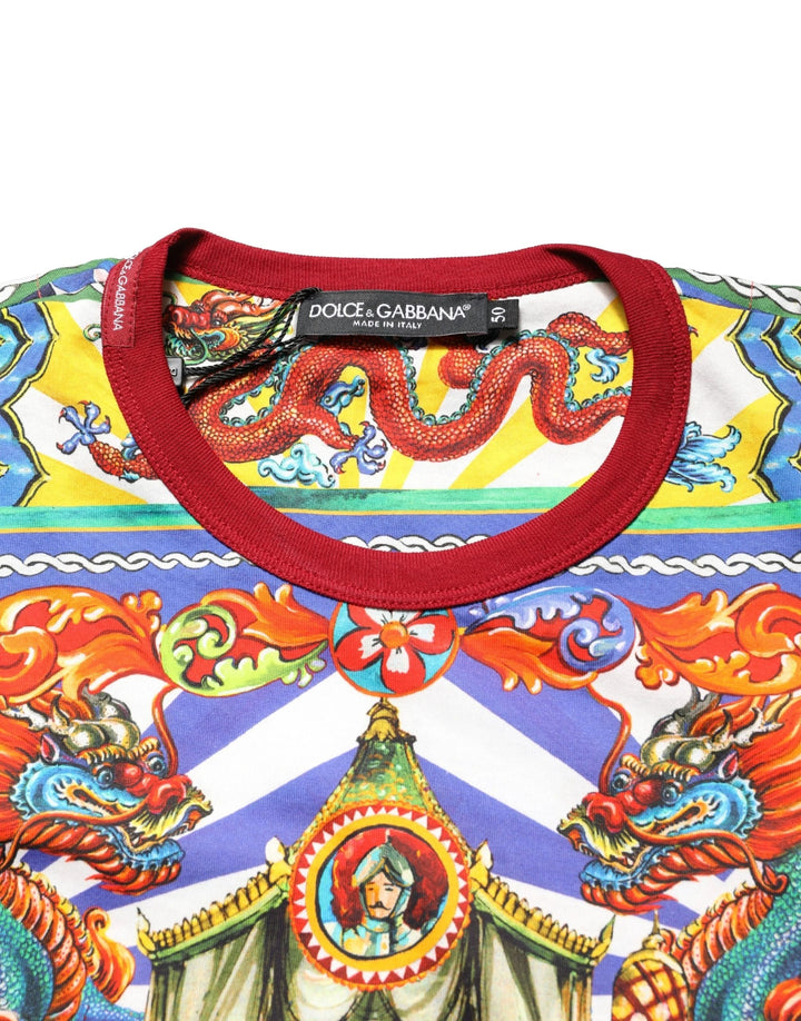 Dolce &amp; Gabbana Sample Sale Dolce &amp; Gabbana Multicolor Teatro Dei Pupi Men Long Sleeves T-shirt - | Designer outlet