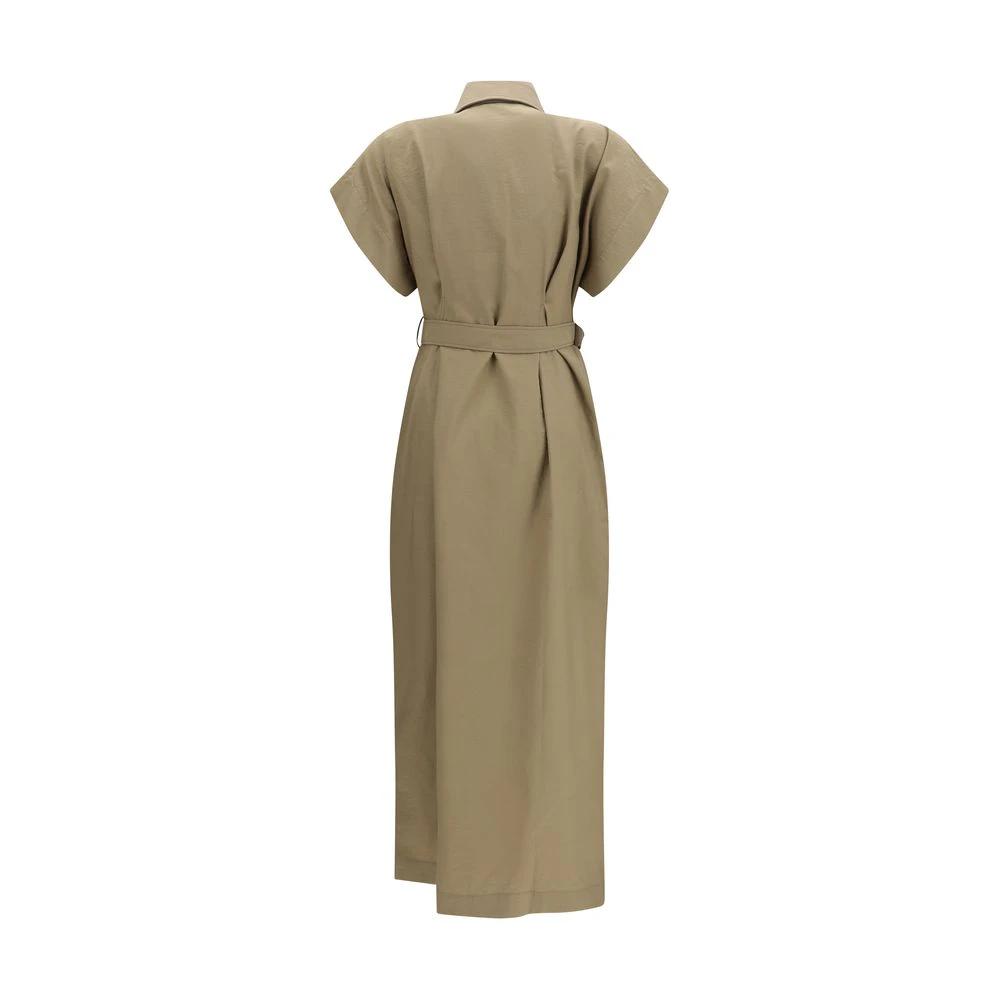Brunello Cucinelli Sample Sale Brunello Cucinelli Beige Cotton Casual Dress - | Designer outlet
