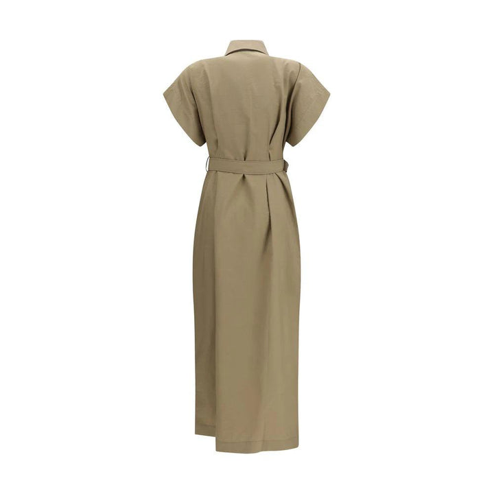 Brunello Cucinelli Sample Sale Brunello Cucinelli Beige Cotton Casual Dress - | Designer outlet
