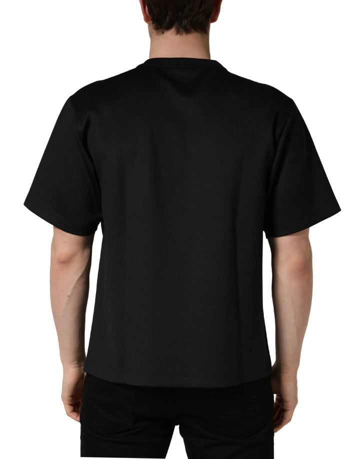 Dolce &amp; Gabbana Black Have Fun Embellished Crew Neck T-shirt