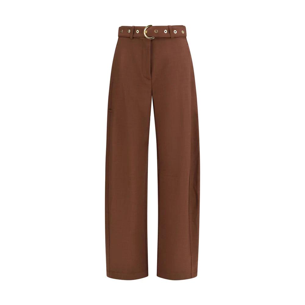 PINKO Sample Sale PINKO Brown Viscose Casual Pants - | Designer outlet