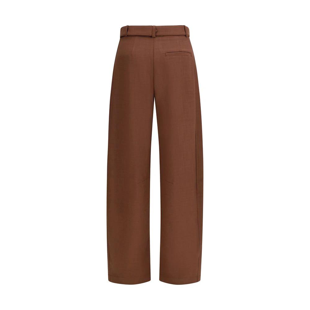 PINKO Sample Sale PINKO Brown Viscose Casual Pants - | Designer outlet