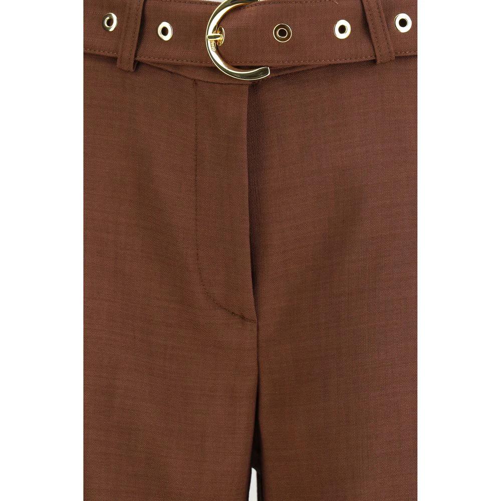 PINKO Sample Sale PINKO Brown Viscose Casual Pants - | Designer outlet