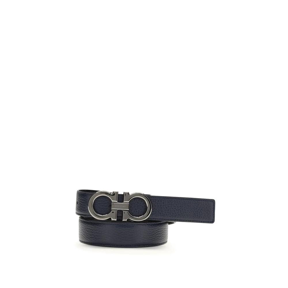 Ferragamo Sample Sale Ferragamo Blue Calf Leather Bos Taurus Regular Belt - | Designer outlet