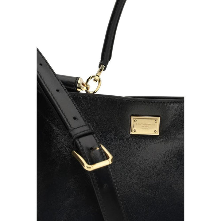 Dolce &amp; Gabbana Sample Sale Dolce &amp; Gabbana Black Calf Leather Bos Taurus Handbag - | Designer outlet