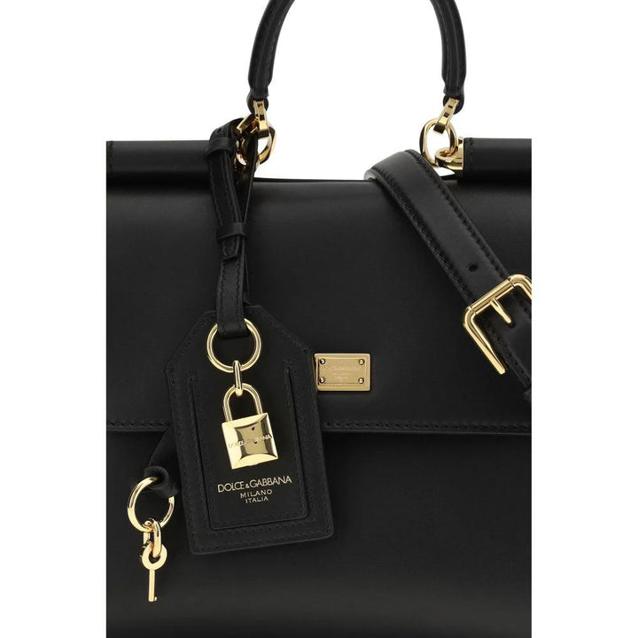 Dolce &amp; Gabbana Sample Sale Dolce &amp; Gabbana Black Calf Leather Bos Taurus Handbag - | Designer outlet