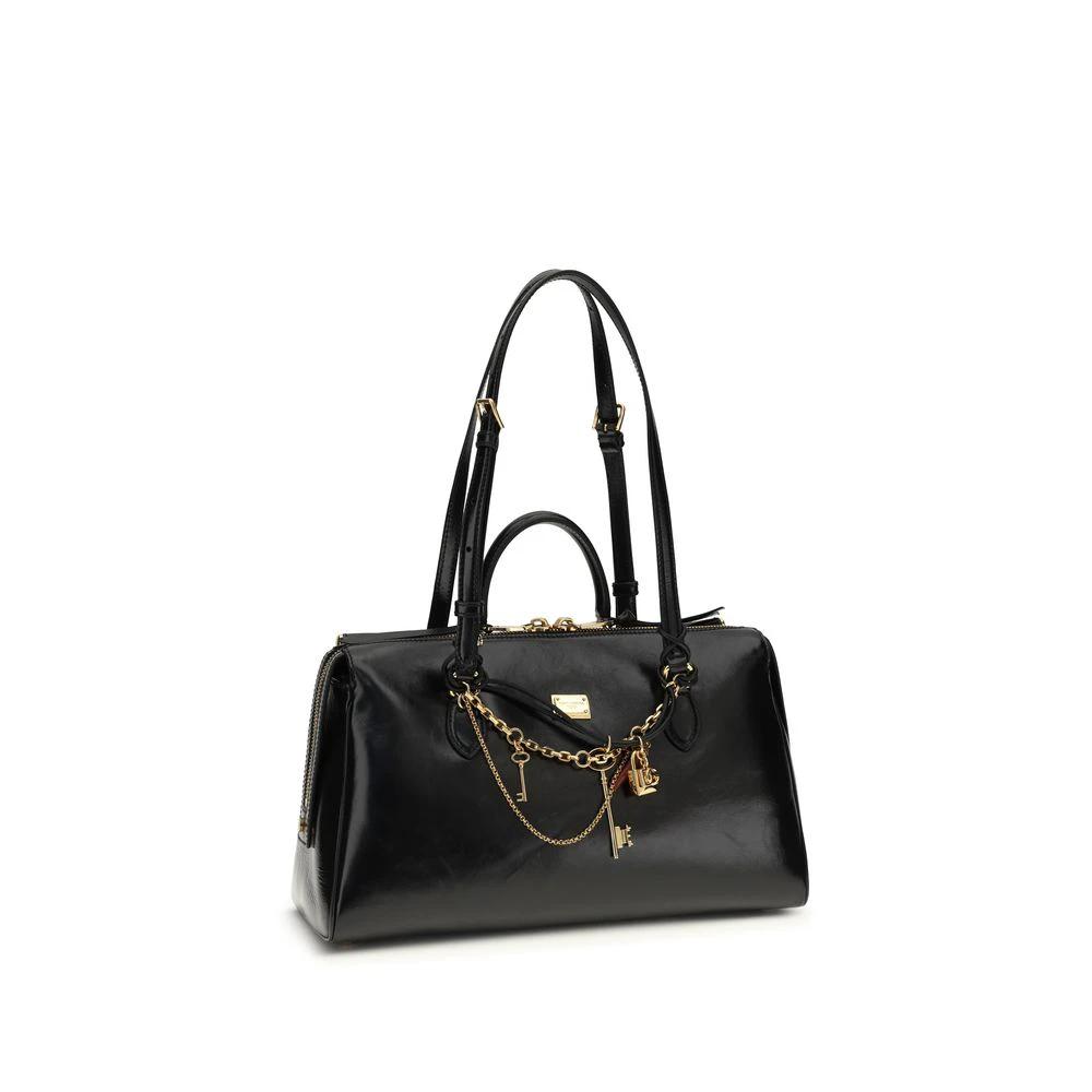 Dolce &amp; Gabbana Sample Sale Dolce &amp; Gabbana Black Calf Leather Bos Taurus Shoulder Bag - | Designer outlet