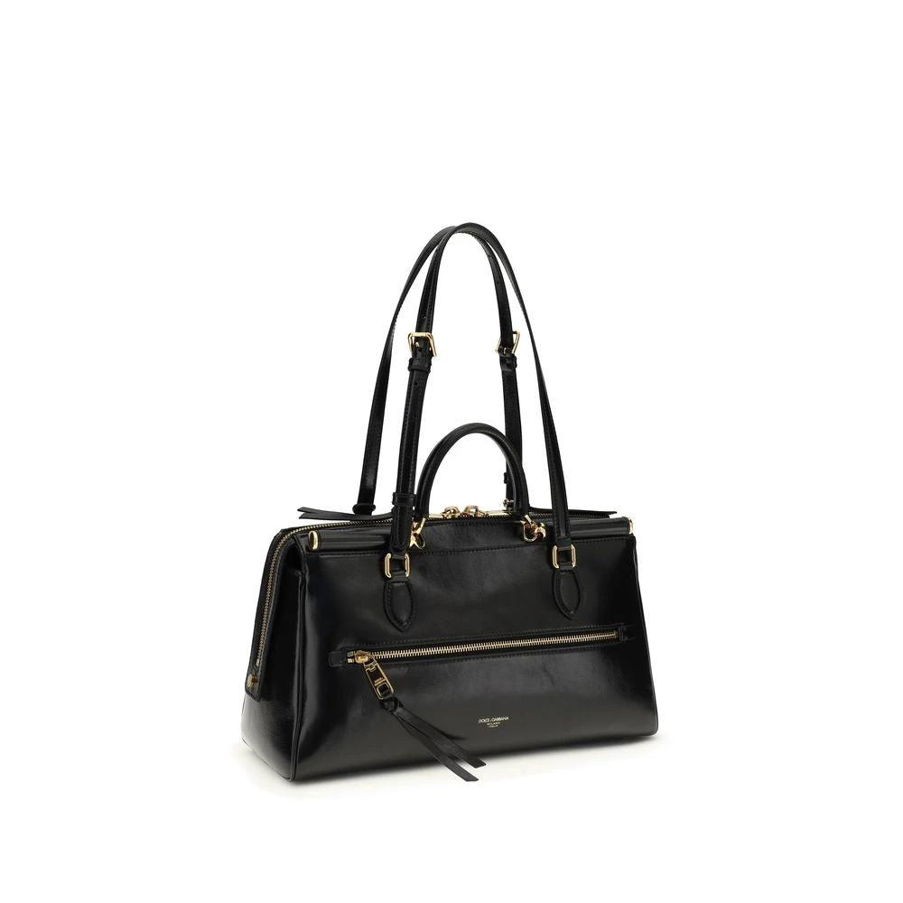 Dolce &amp; Gabbana Sample Sale Dolce &amp; Gabbana Black Calf Leather Bos Taurus Shoulder Bag - | Designer outlet