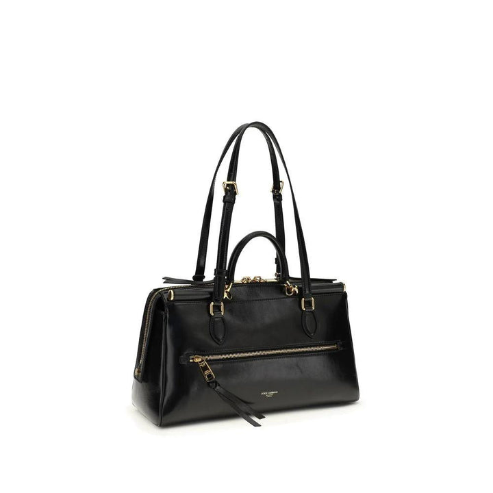 Dolce &amp; Gabbana Sample Sale Dolce &amp; Gabbana Black Calf Leather Bos Taurus Shoulder Bag - | Designer outlet