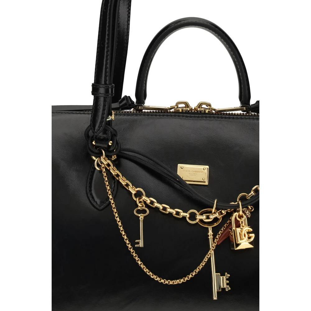 Dolce &amp; Gabbana Sample Sale Dolce &amp; Gabbana Black Calf Leather Bos Taurus Shoulder Bag - | Designer outlet