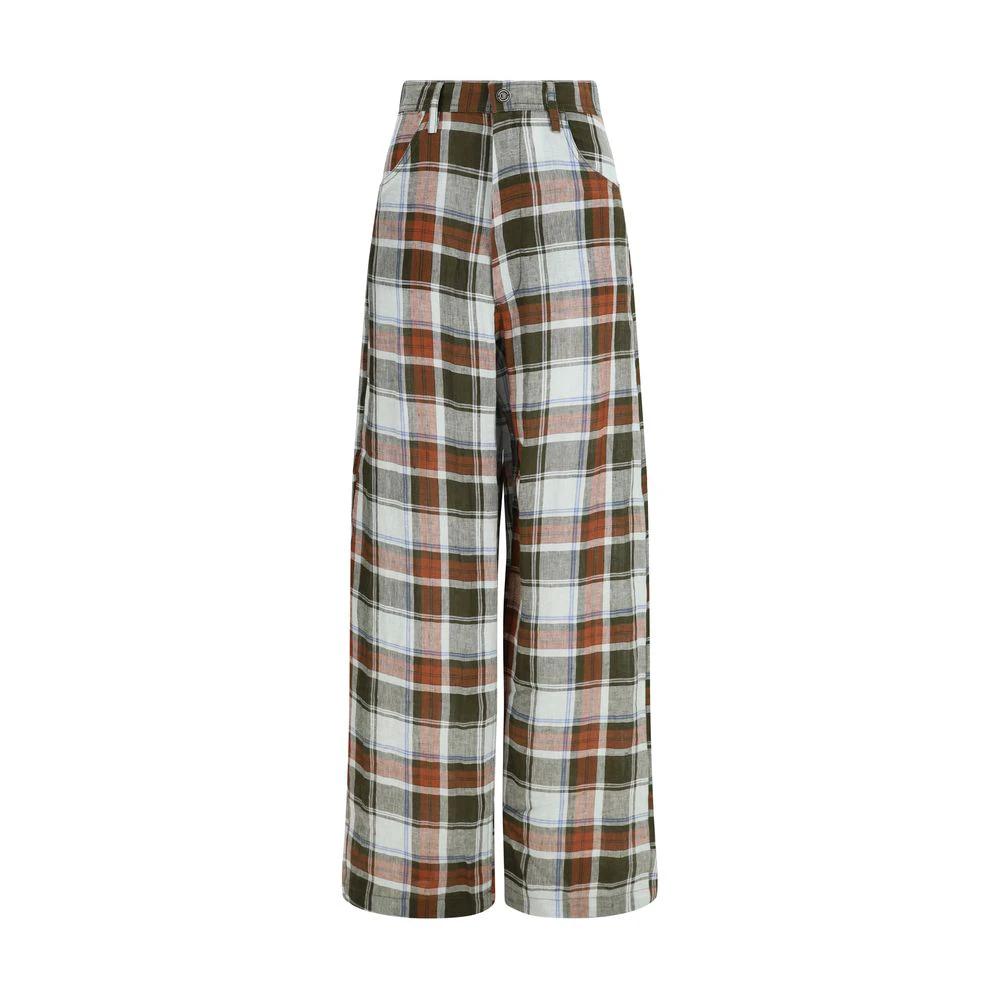 MARBELL Sample Sale MARBELL Multicolor Linen Casual Pants - | Designer outlet