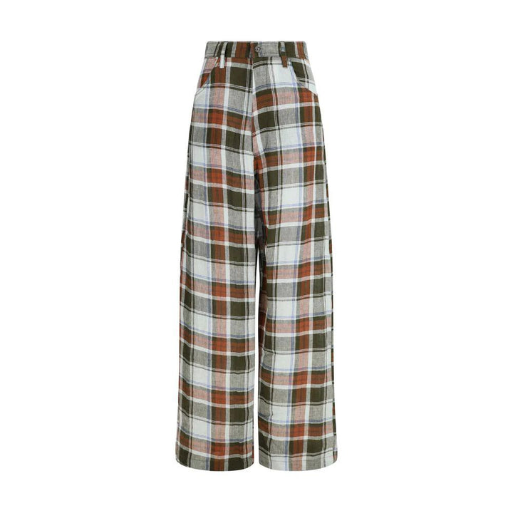 MARBELL Sample Sale MARBELL Multicolor Linen Casual Pants - | Designer outlet