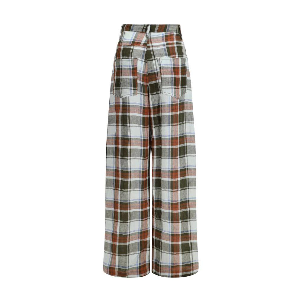 MARBELL Sample Sale MARBELL Multicolor Linen Casual Pants - | Designer outlet