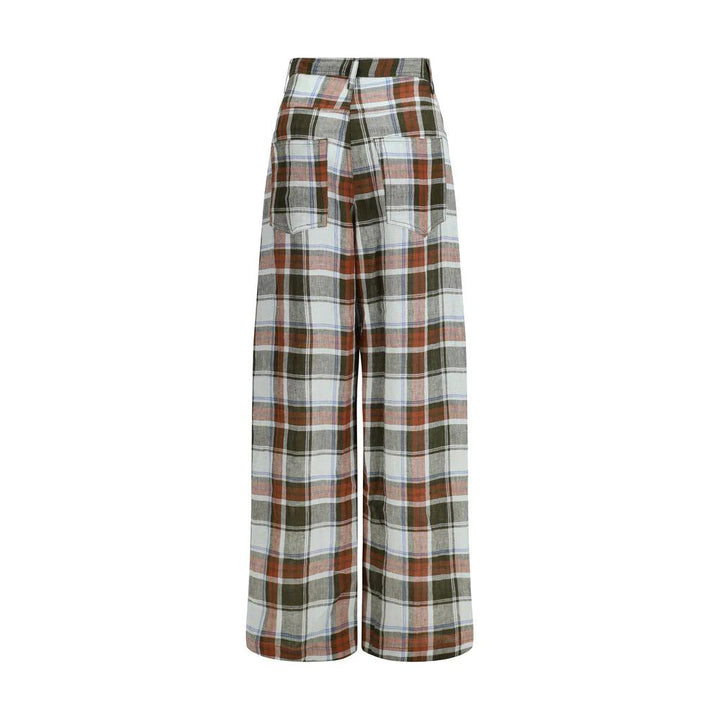 MARBELL Sample Sale MARBELL Multicolor Linen Casual Pants - | Designer outlet