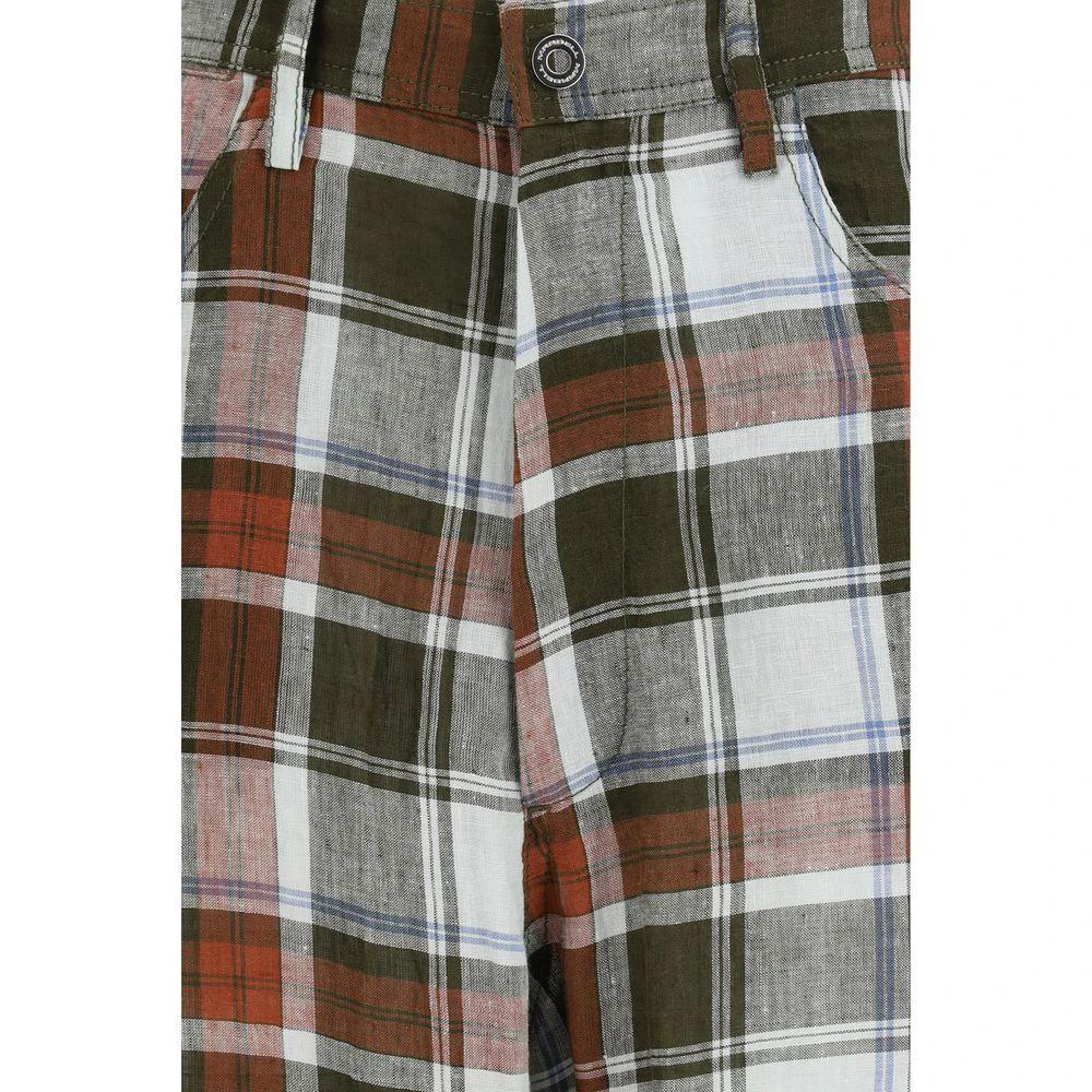 MARBELL Sample Sale MARBELL Multicolor Linen Casual Pants - | Designer outlet