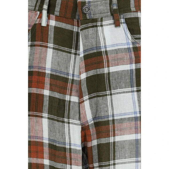 MARBELL Sample Sale MARBELL Multicolor Linen Casual Pants - | Designer outlet
