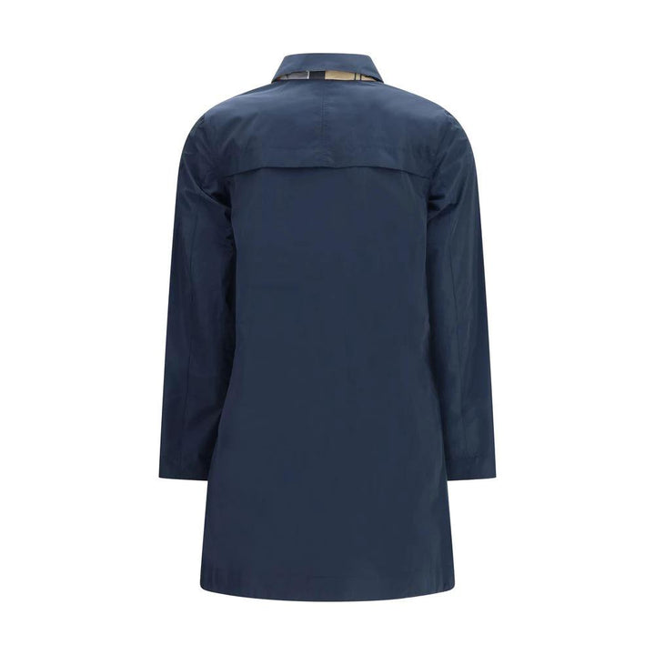 Barbour Blue Polyester Trench Coat