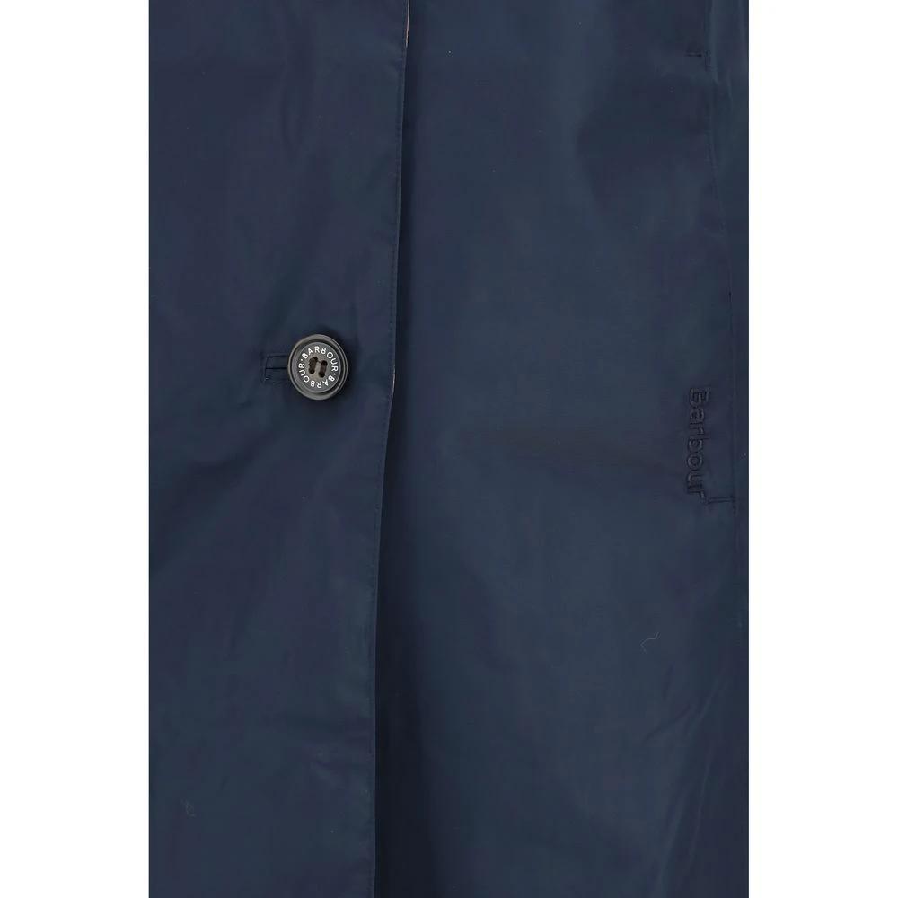 Barbour Blue Polyester Trench Coat