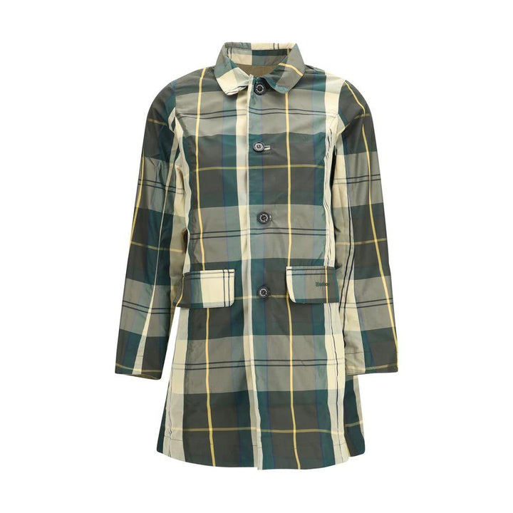 Barbour Bicolor Polyester Trench Coat