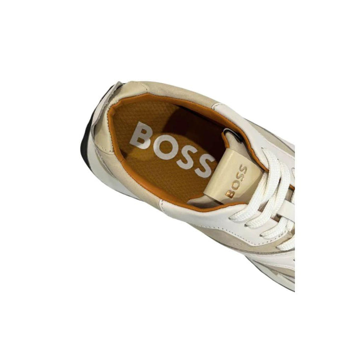 Hugo Boss Sample Sale Hugo Boss White Leather Men Sneaker - | Designer outlet