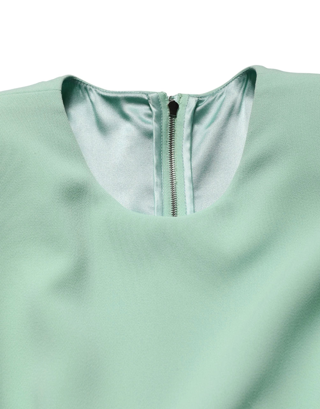 Dolce &amp; Gabbana Green Viscose Long Sleeves Long Gown Dress