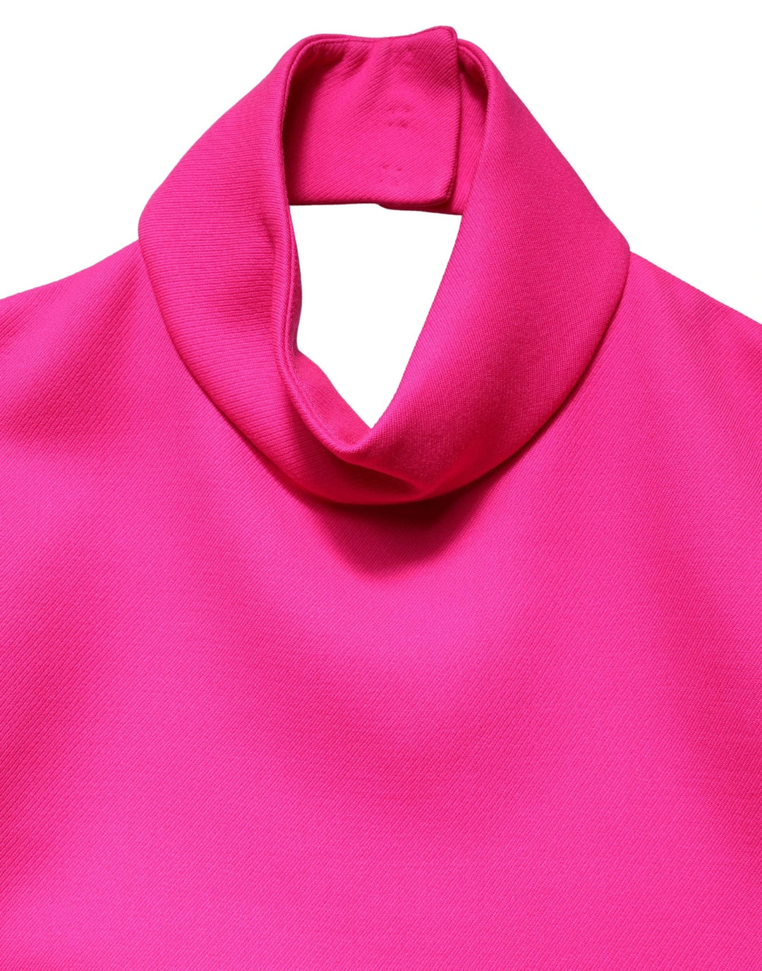 Dolce &amp; Gabbana Hot Pink Wool Backless Sleeveless Tank Top
