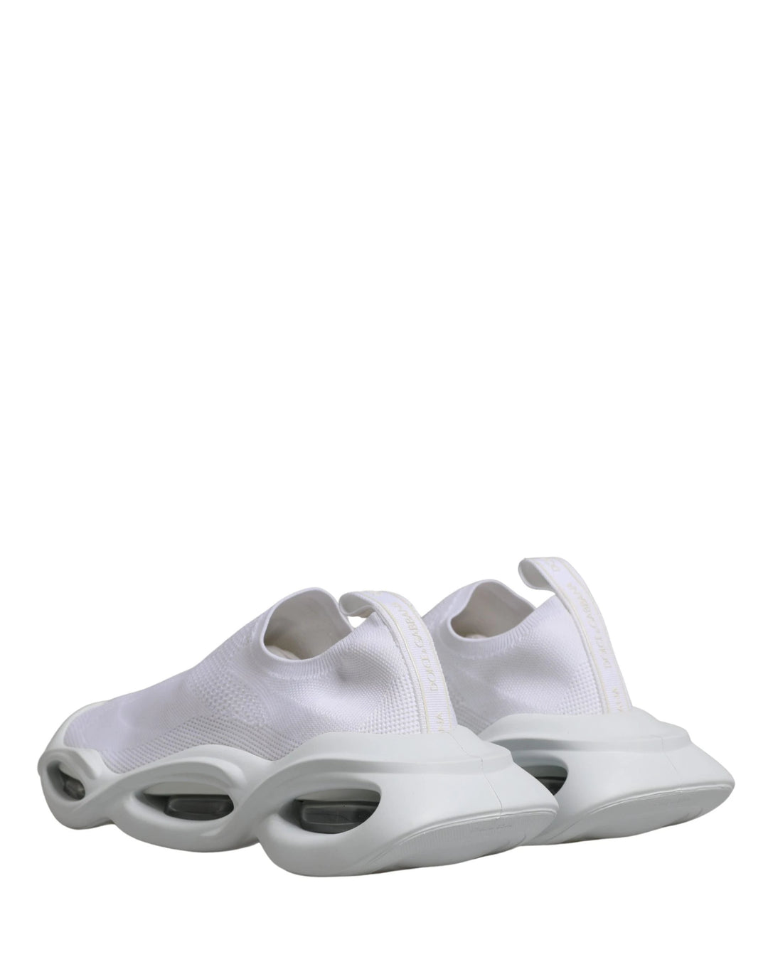 Dolce & Gabbana White Slip On Wave Low Top Sneakers Shoes