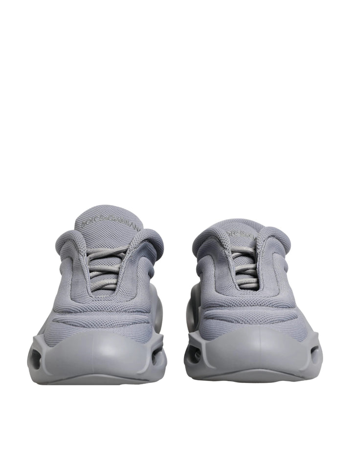 Dolce &amp; Gabbana Gray Slip On Wave Low Top Sneakers