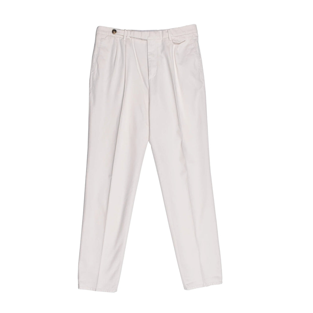 Brunello Cucinelli Sample Sale Brunello Cucinelli White Cotton Casual Pants - | Designer outlet