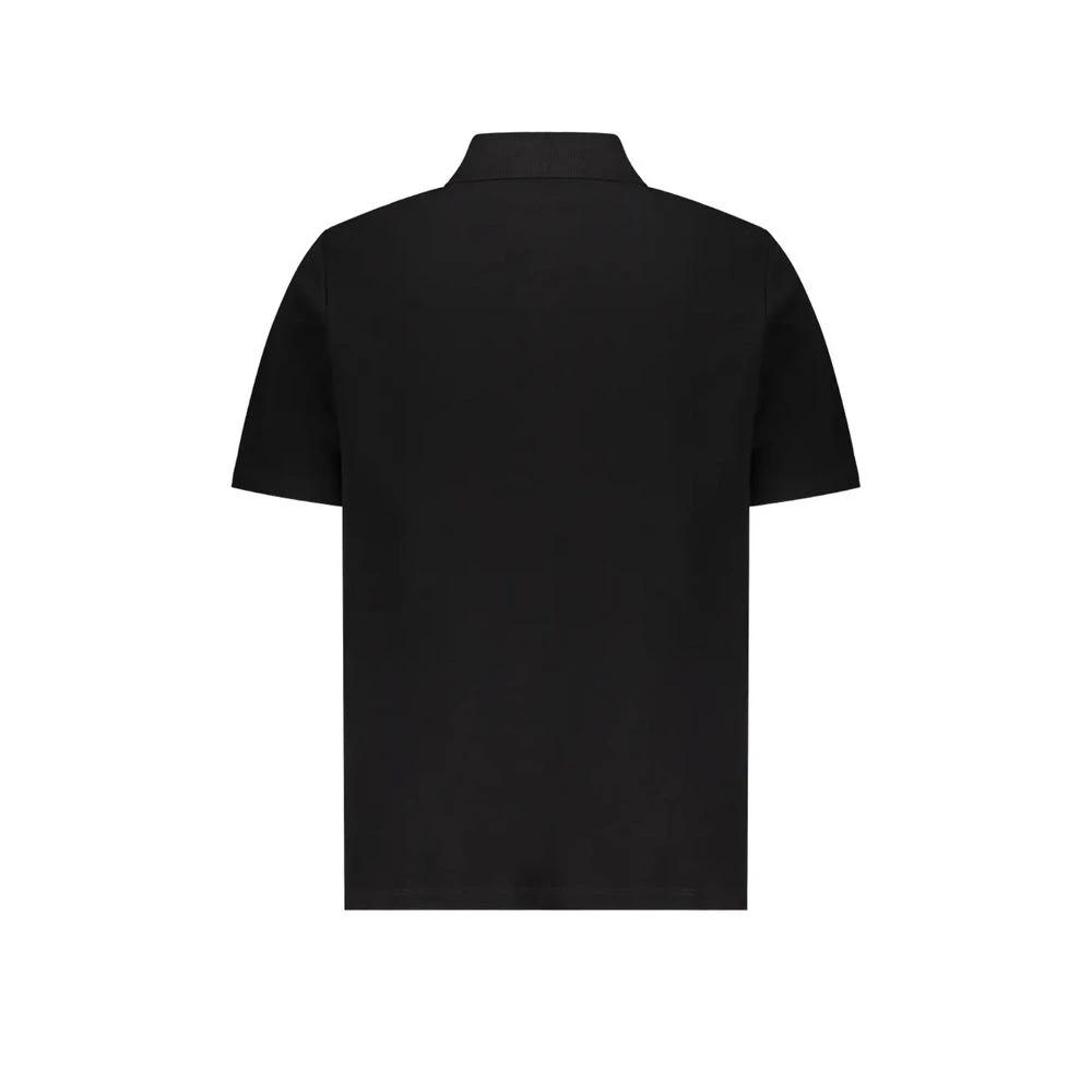 Balmain Black Cotton Polo Shirt