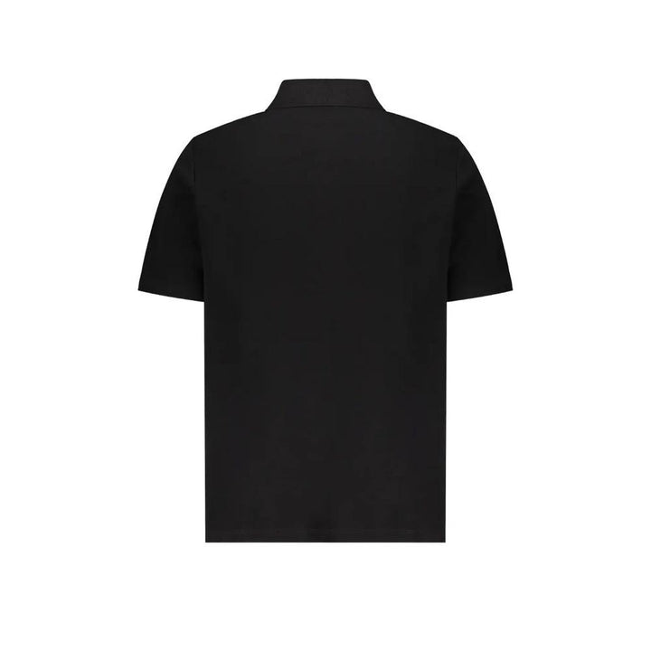 Balmain Black Cotton Polo Shirt