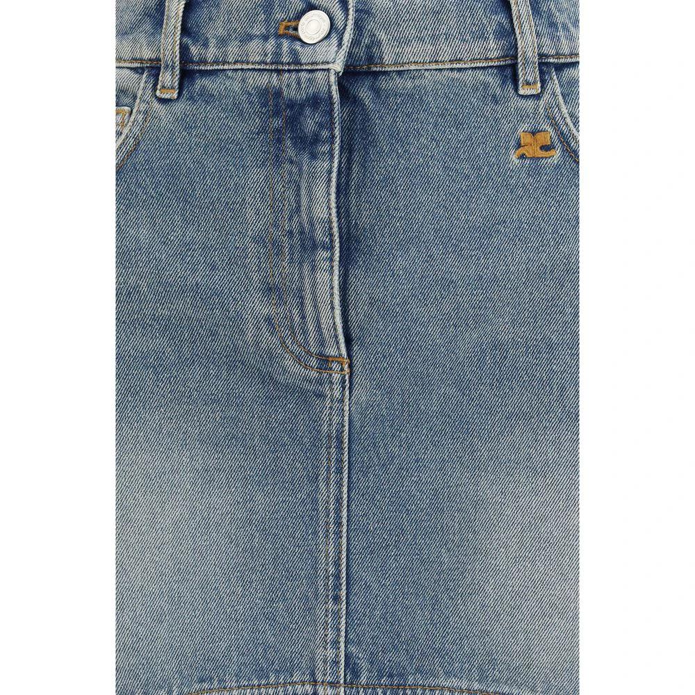 Courrèges Sample Sale Courrèges Blue Denim Skirt - | Designer outlet