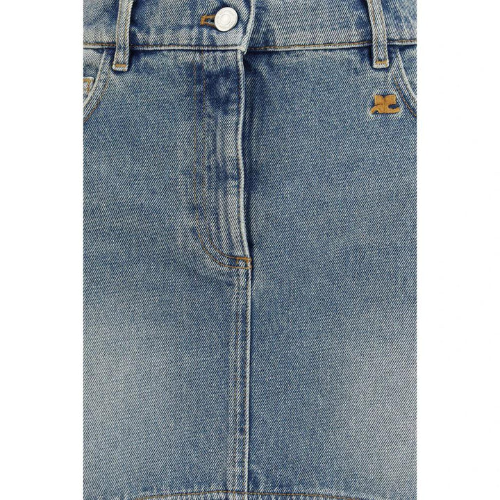 Courrèges Sample Sale Courrèges Blue Denim Skirt - | Designer outlet